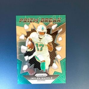 Jaylen Waddle Prizm Break 2023 Panini Prizm Miami Dolphins